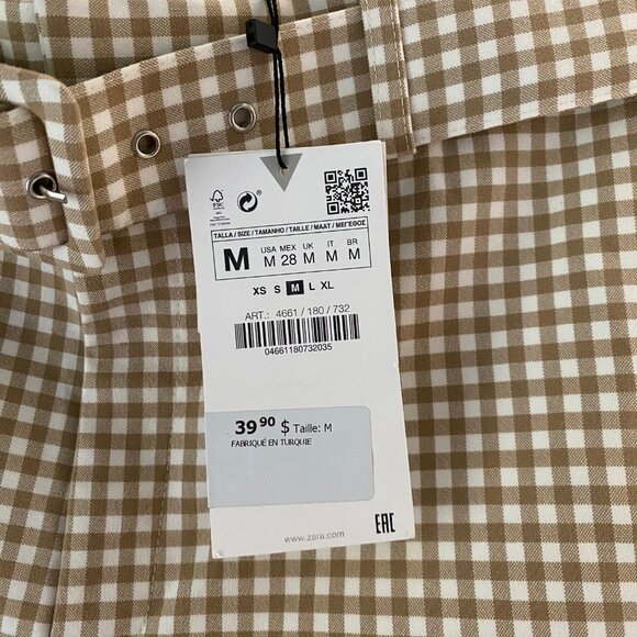 Zara Checkered Shorts - Picture 3 of 3